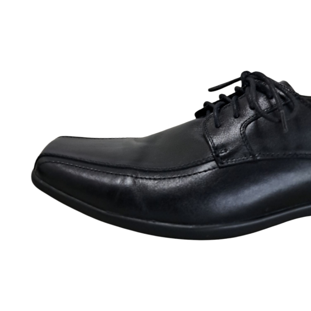 Asher Green Black Leather Oxfords Size 13 - Picture 3 of 14